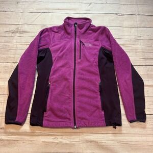 Mountain Hardware Full Zip Fleece Jacket Purple Women's Size XS